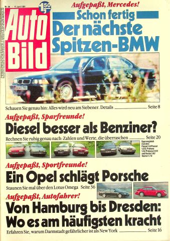 Deckblatt Auto Bild (25/1991)